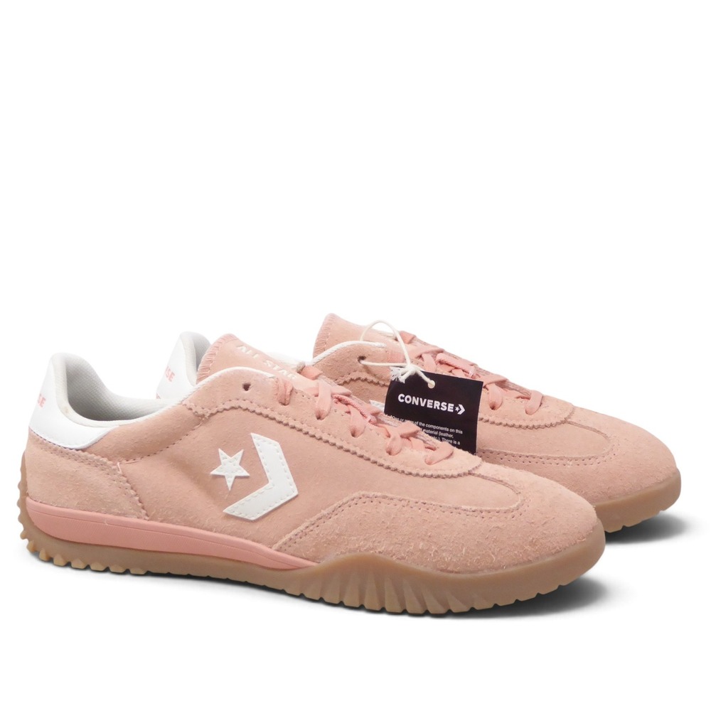 Converse Women Run Star Trainer Sneaker Flamingo Pink Suede Gum Sole A11506C 9.5